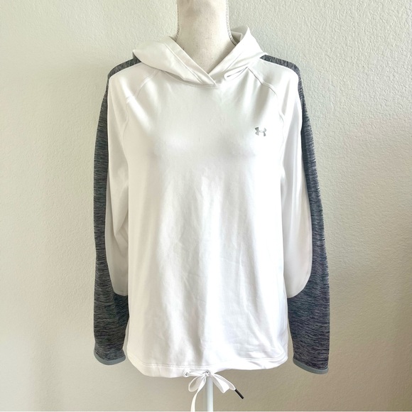 LG Women's White and Gray Hoodie - Picture 1 of 3